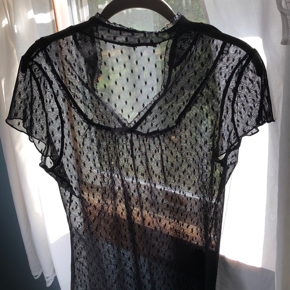 Lacy Black Top